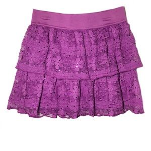 Girl’s purple skirt